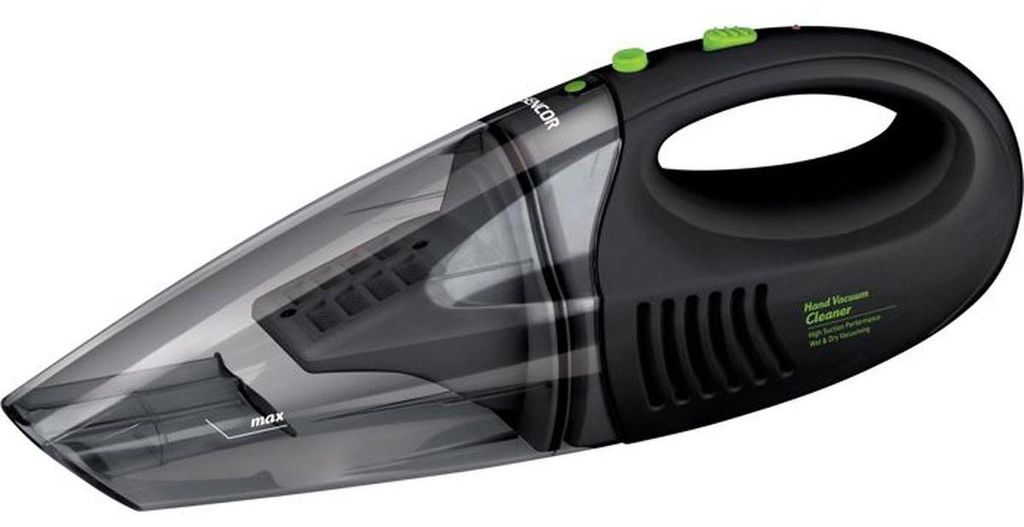 Sencor SVC 190B, Trocken&Nass, 80 dB, Beutellos, Schwarz, Produktbild 