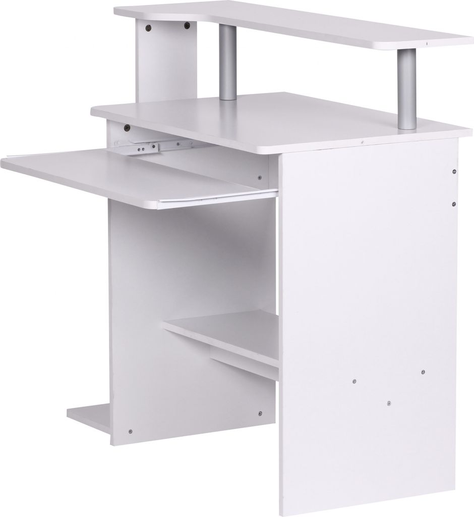Wohnling Table informatique Dennis BlancReproduction avec Image du produit 