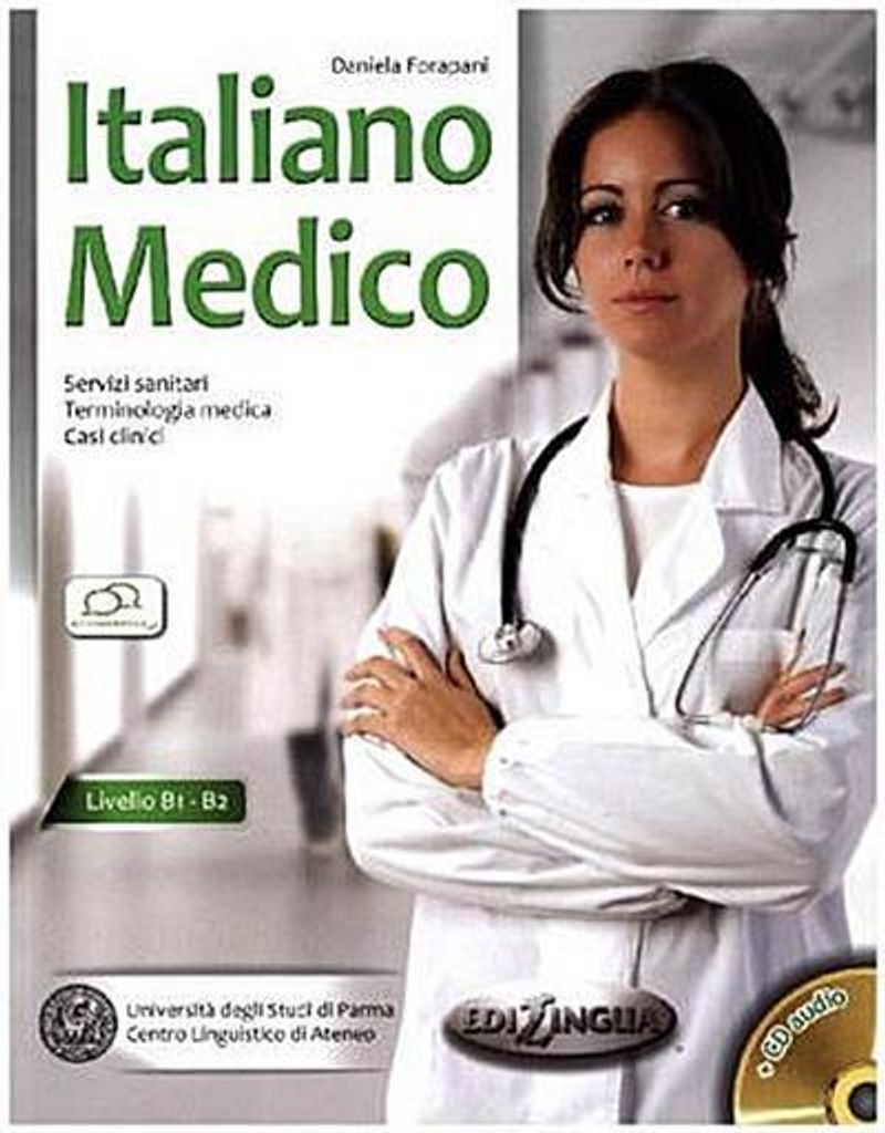 Forapani, D: Italiano Medico Podrecznik Poziom B1-B2 + CD Produktbild 