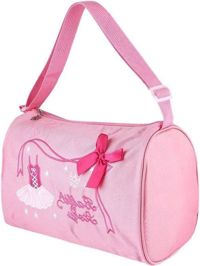 Petit sac de sport rose pour fille idéal pour la danse et le ballet 30cm