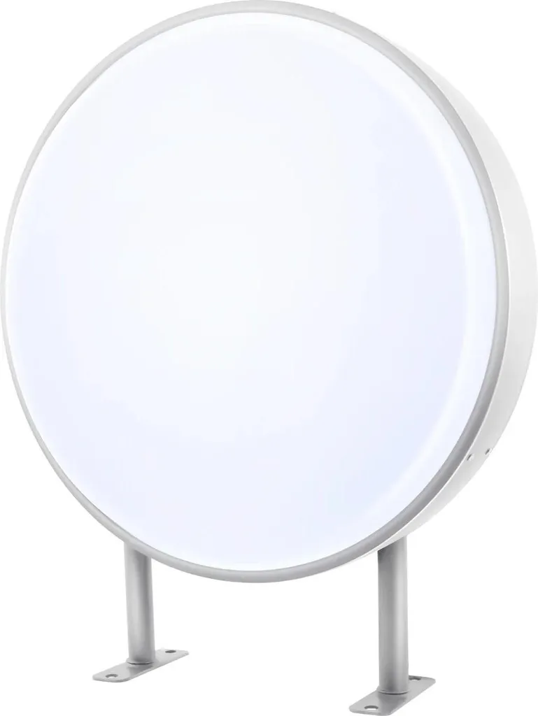 Caisson LED rond 50,8 cm double face - Cadre plastique blanc haute qualité