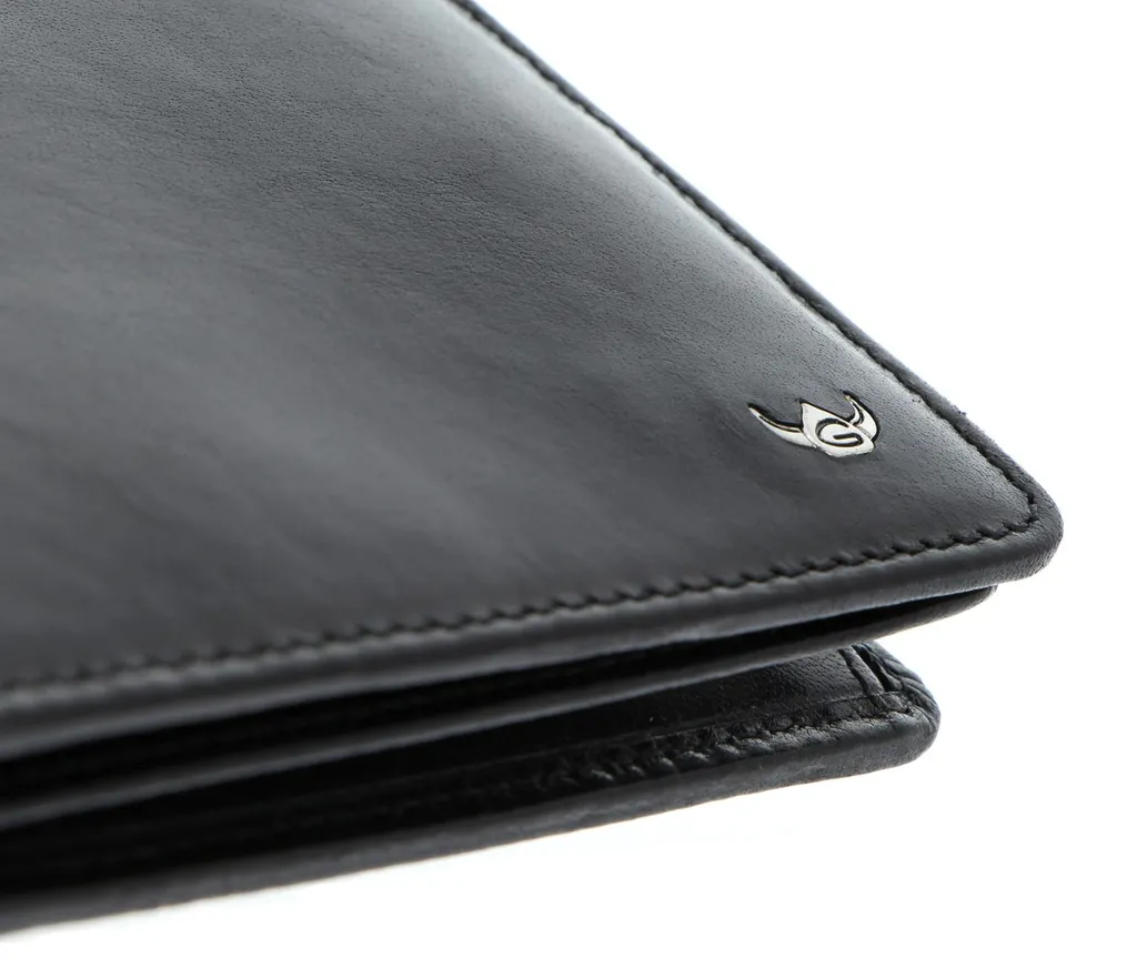 Golden Head Pelle portafoglio Colorado RFID Wallet Black nero