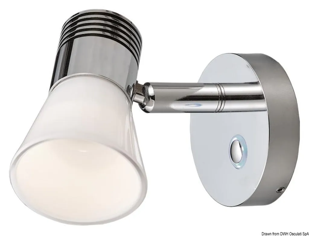 Projecteur LED réglable alu contre l'éblouissement avec réflecteur verre