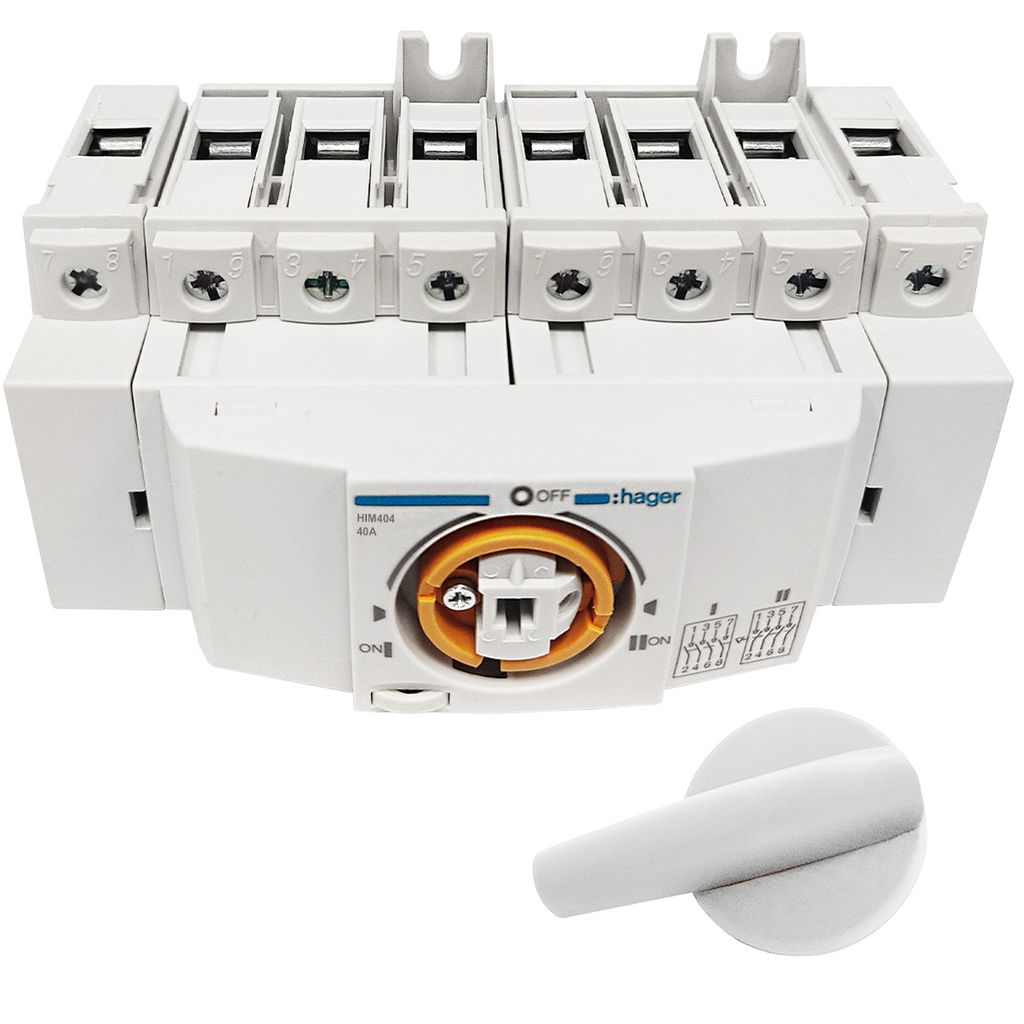 Modulárny 4-pólový prepínač podľa DIN EN 60947-3 HIM 404 Obrázok produktu 