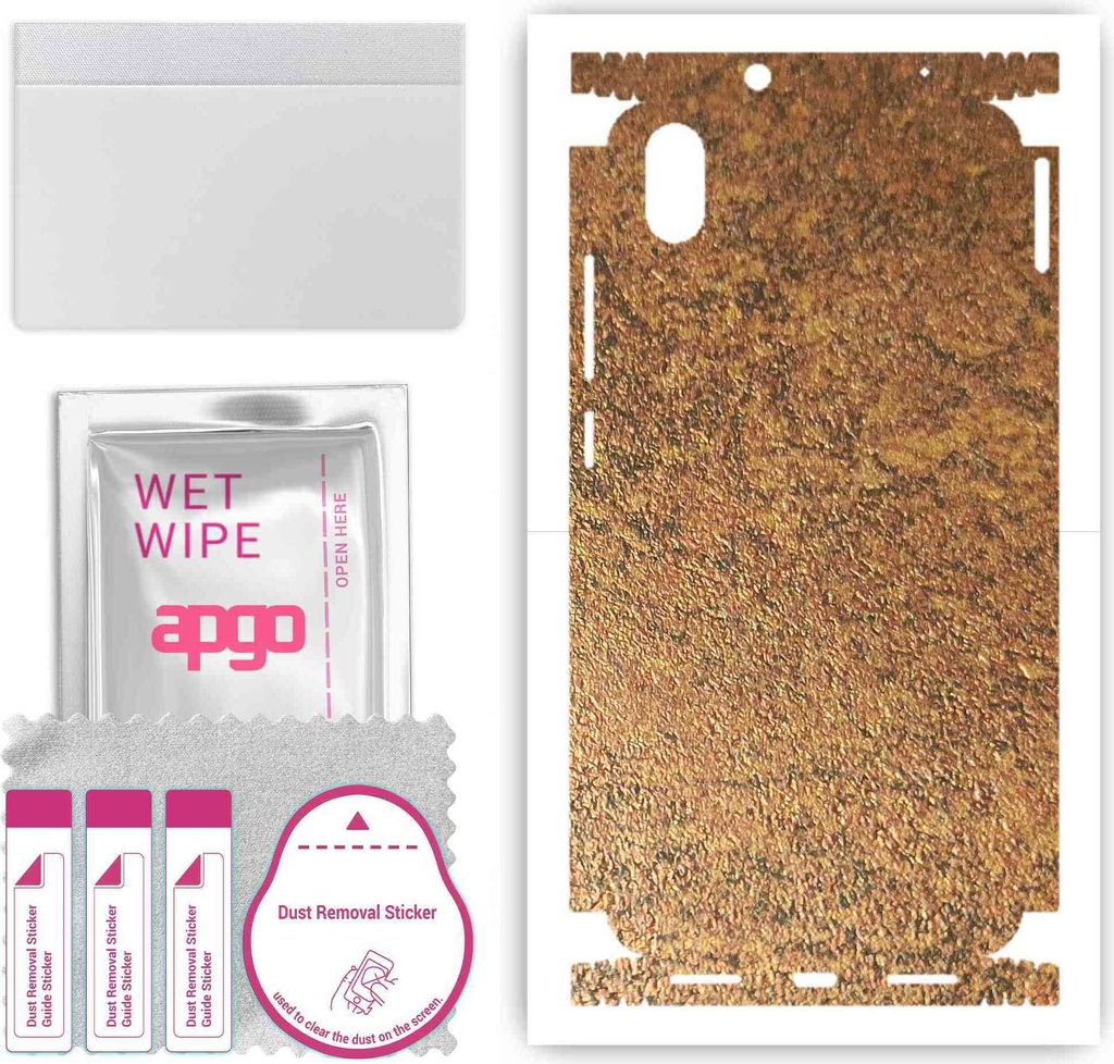 apgo Rückseite + Seiten Schutzfolie, Skin, kompatibel mit Xiaomi Redmi 7A, Hinten Displayschutzfolie aus Vinylfolie, kratzfest, einfache Montage -...