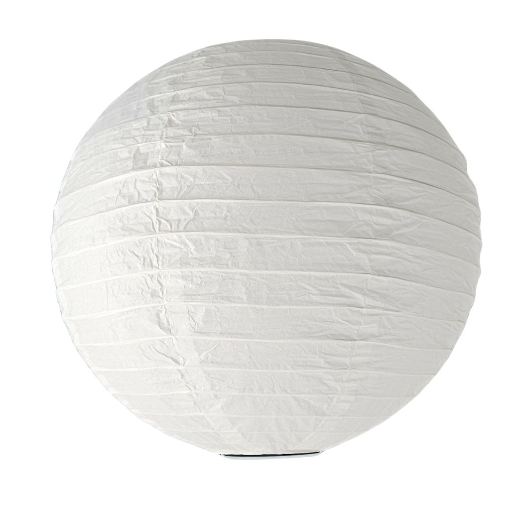 Lampenschirm Papierschirm Deko weiß Schirm, Ersatzschirm, Lampenglas für Pendellampe, Tischlampe, Fluter Leuchte (1x Papierlampenschirm Ø40cm)