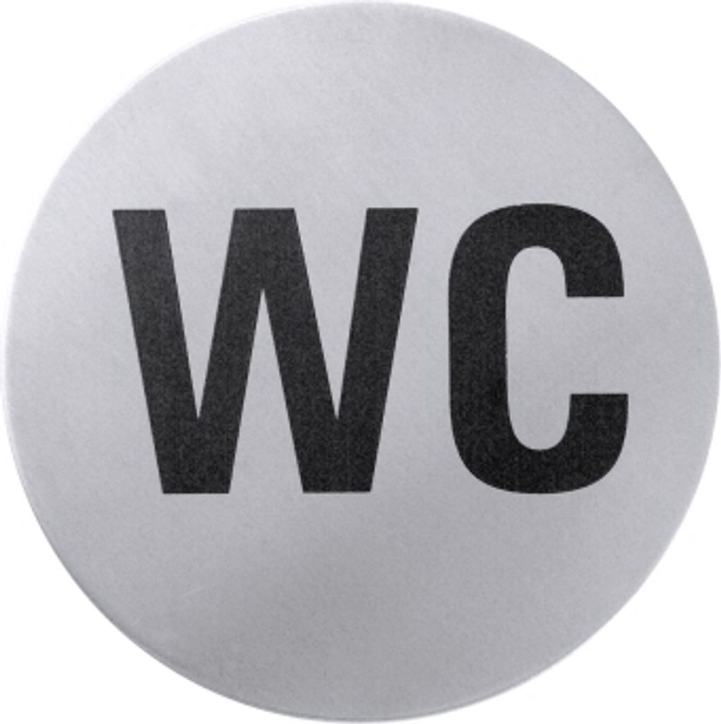 1x Toiletten-Türsymbole aus Edelstahl Hauswaren, Haushalt