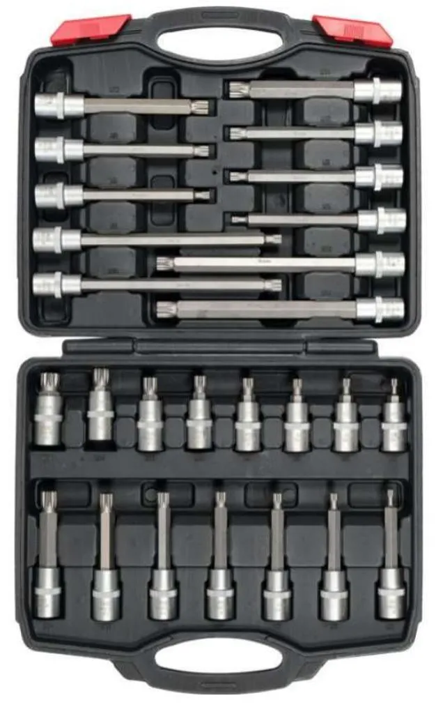 YATO YT-77542 Jeu de 4 spatules en acier chrome-vanadium 55-200 mm