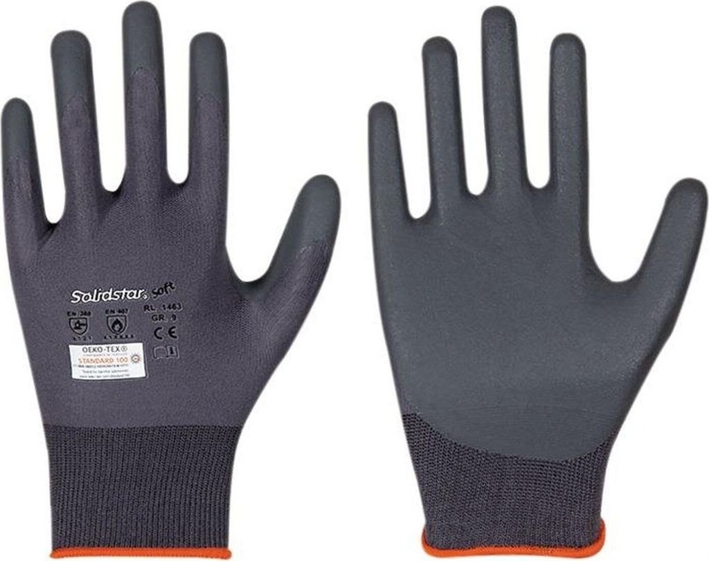 Handschuhe Solidstar Soft 1463 Gr.10 grau EN 388 PSA II 12