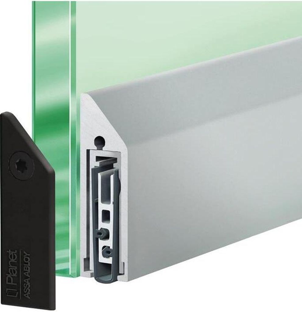 Trdichtung 1-seitig zum Kleben Lnge 709 mm Breite 11,5 mm Aluminium EV 1 EV1 fr Glas-, Holz-, PVC- und Metalltren