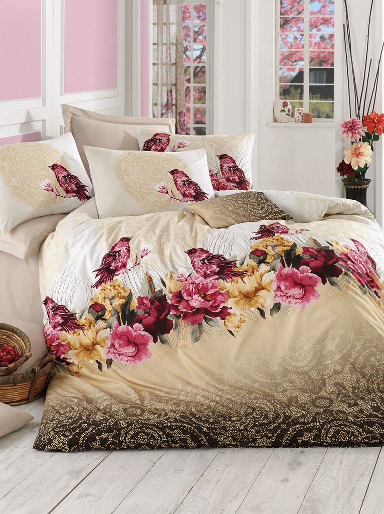 L'Essentiel Linge de Maison, Adal- PRL3845, Braun, Bettdecken, 100% Baumwolle ranforce