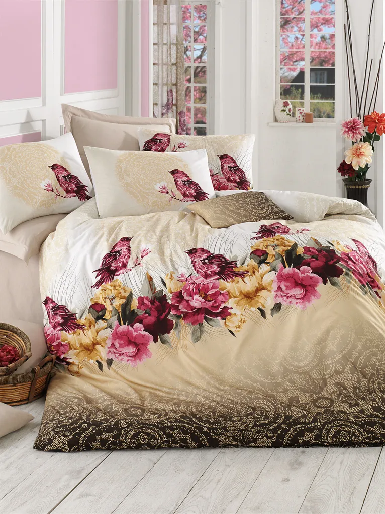Copriletto Cotone Rinforzato Adal- PRL2210 Marrone L'Essentiel Linge