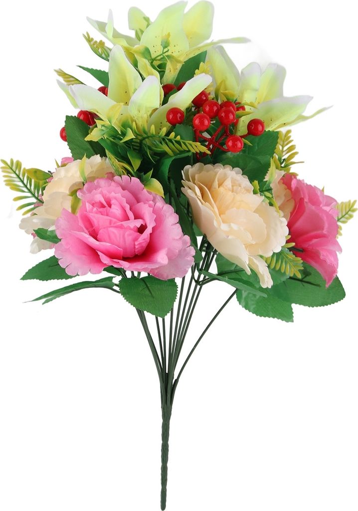 Künstliche Lilie Pfingstrose Bouquet,Fake Flower Bouquet,Blumenarrangement Bouquet,Simulation Flower Bouquet,Künstliche Blume Bouquet