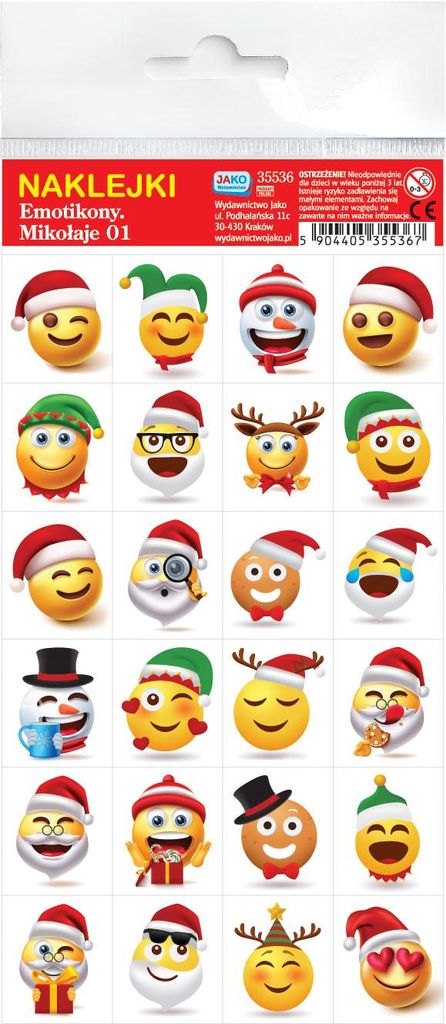 Aufkleber. Emoticons. Weihnachtsmänner 01