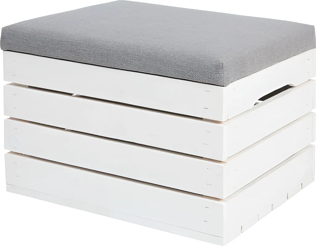 Pouf Cassapanca Imbottita in Legno | Seduta Luxury Contenitore - 2