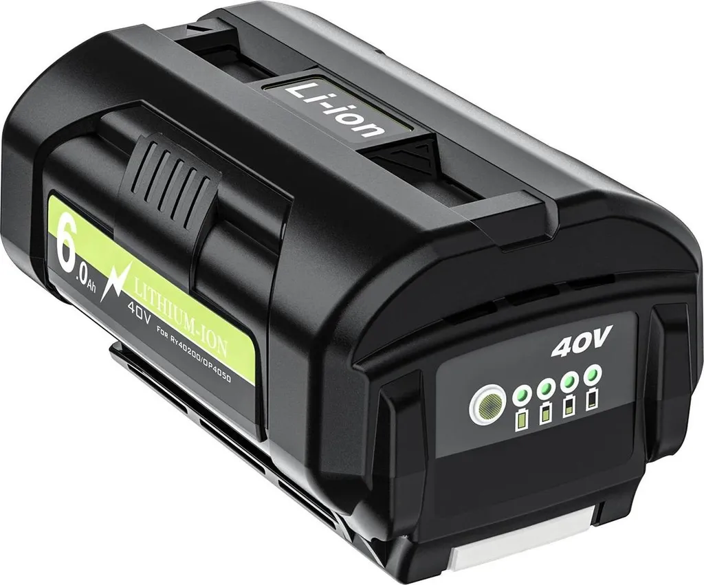 Batterie Li-Ion Haute Capacité 6Ah 40V Violette pour Tondeuse Ryobi