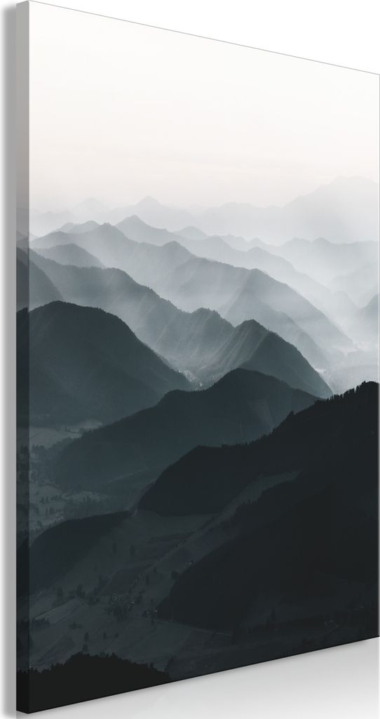 Vliesstoff Leinwandbild - Parallel Ridges (1 Part) Vertical 60x90 cm Landschaften c-B-0588-b-a