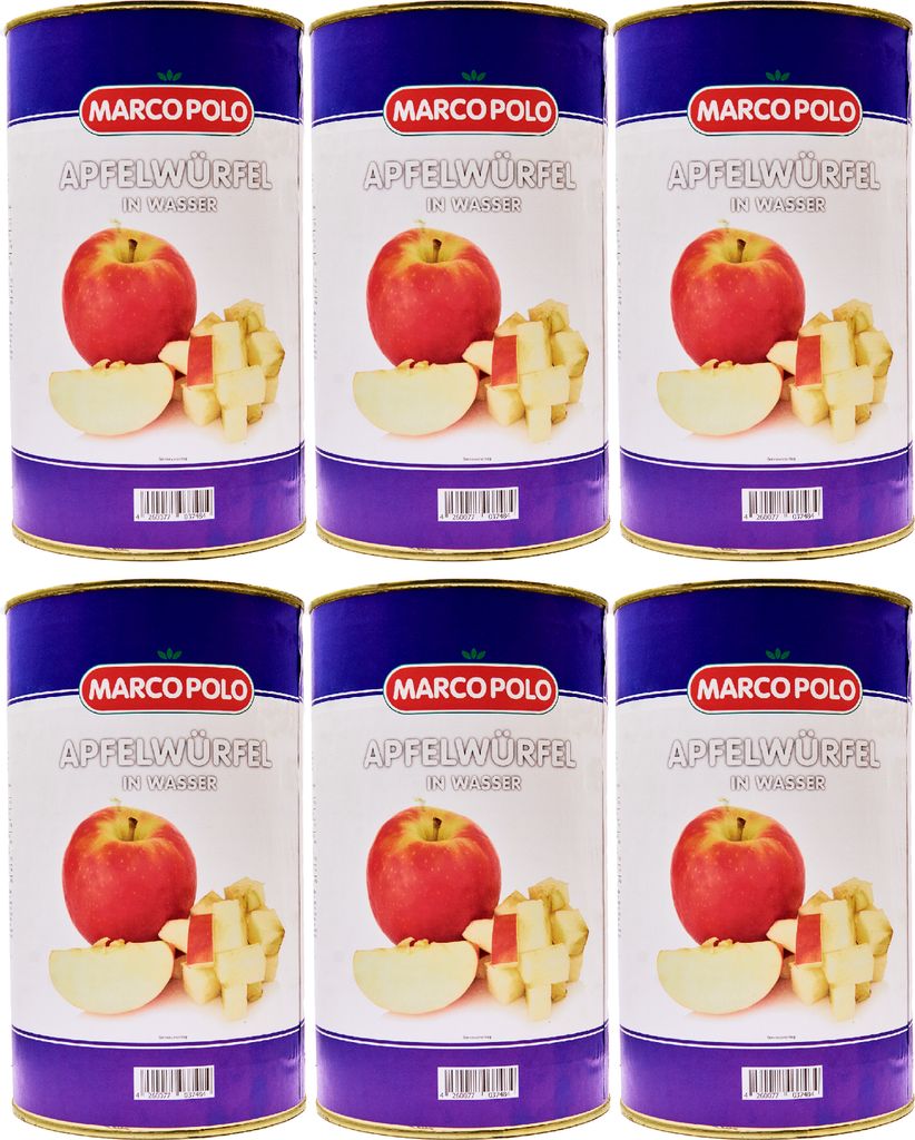 MARCO POLO Dunst-Obst APFEL-WÜRFEL 6x Füllm 4,6KG ATG Produktbild 