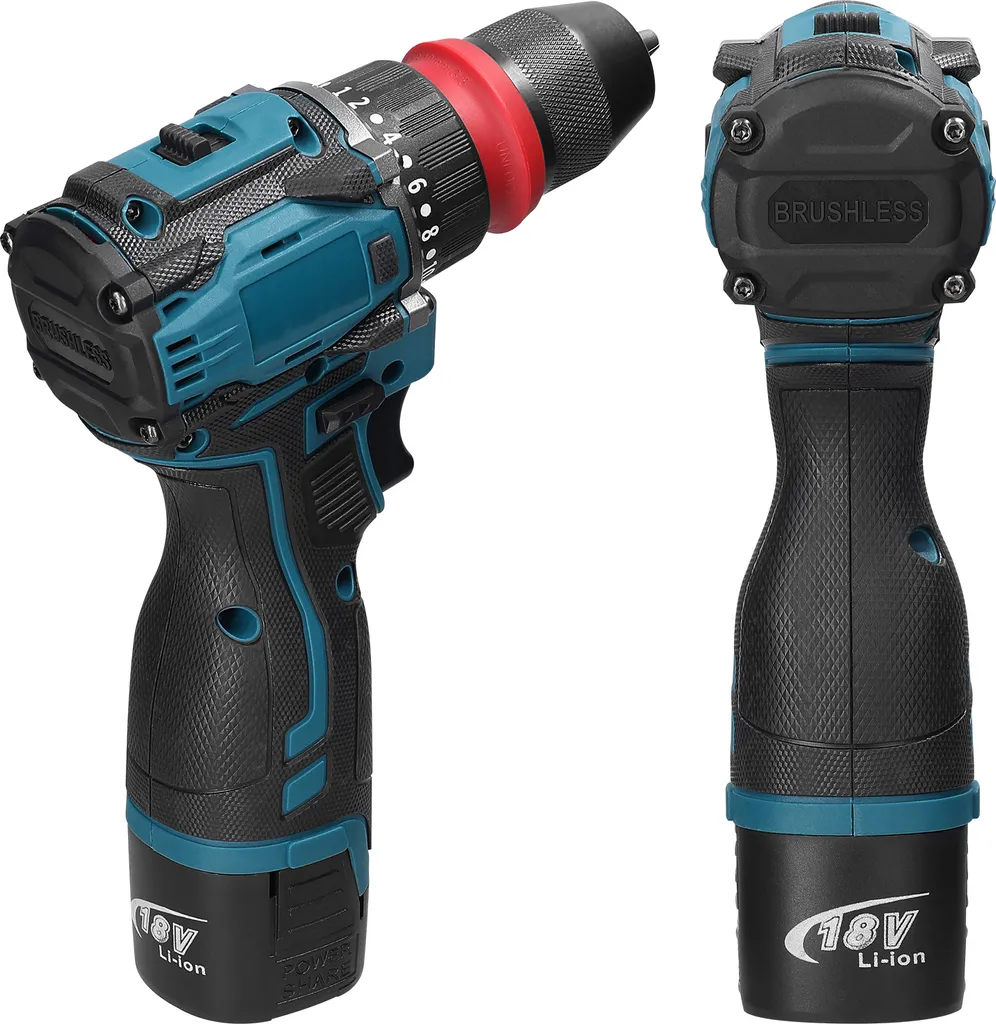 Perceuse sans fil brushless 18V avec fonction tournevis électrique