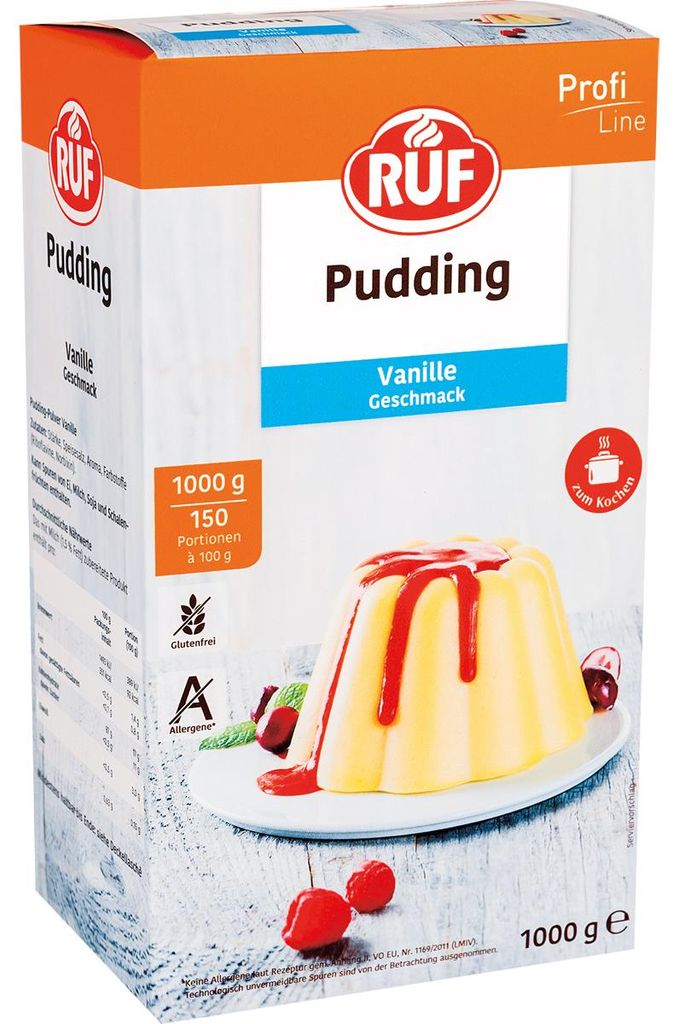 RUF Pudding-Pulver Vanille, (1 x 1 kg) Produktbild 