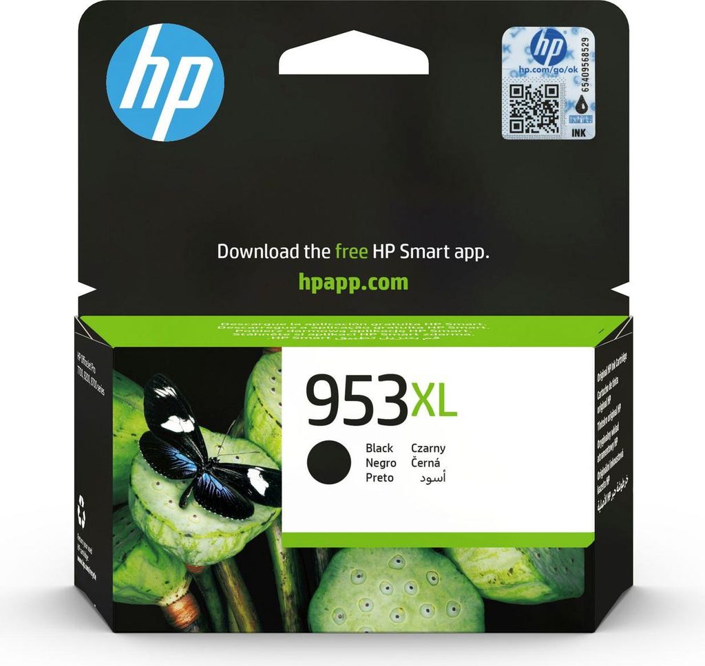 HP Oryginalny czarny wkład atramentowy 953XL, Wysoki, Zdjęcie produktu 