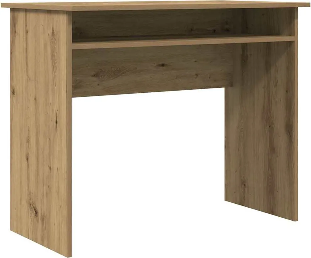 SYFAX™ Scrivania Rovere Artigianale 90x50x74 cm in Legno Multistrato