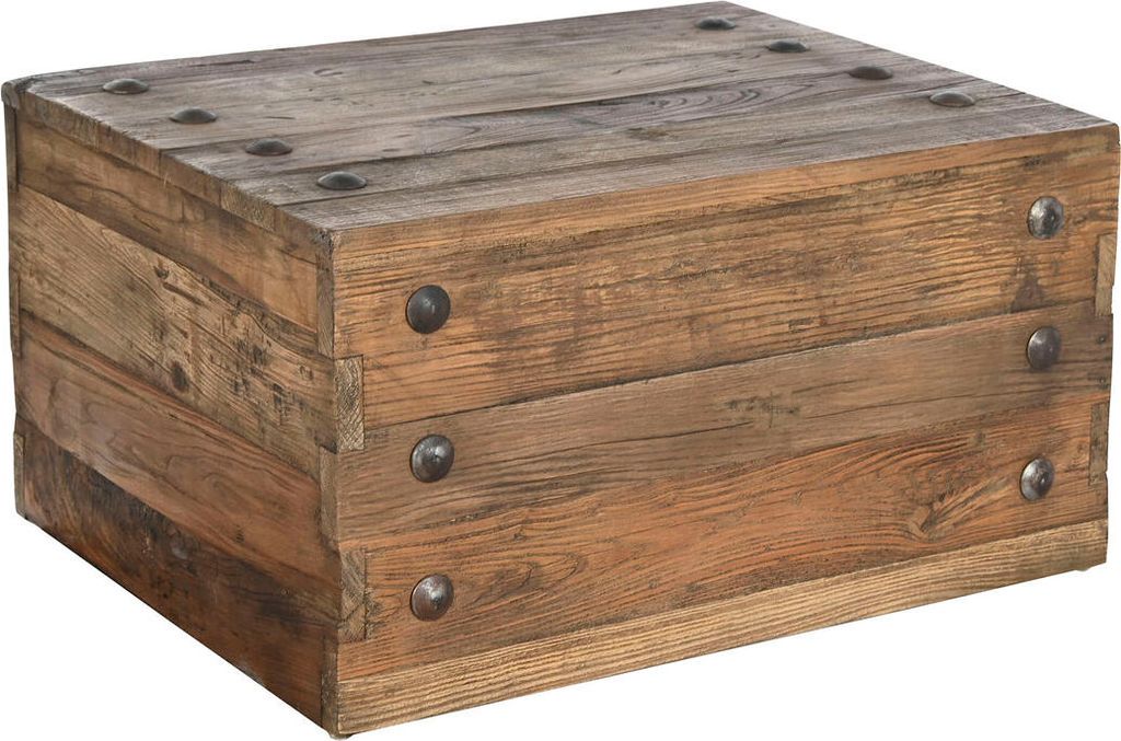 DKD Home Decor Pino Madera Reciclada Couchtisch 78 x 59 x 41 cm