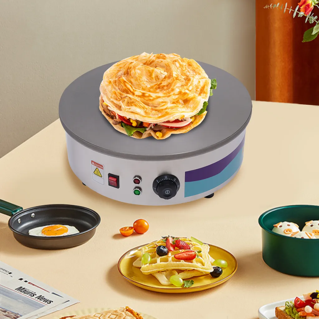 Crêpière pro pour vente à emporter 45cm puissance 3000W fonte massive