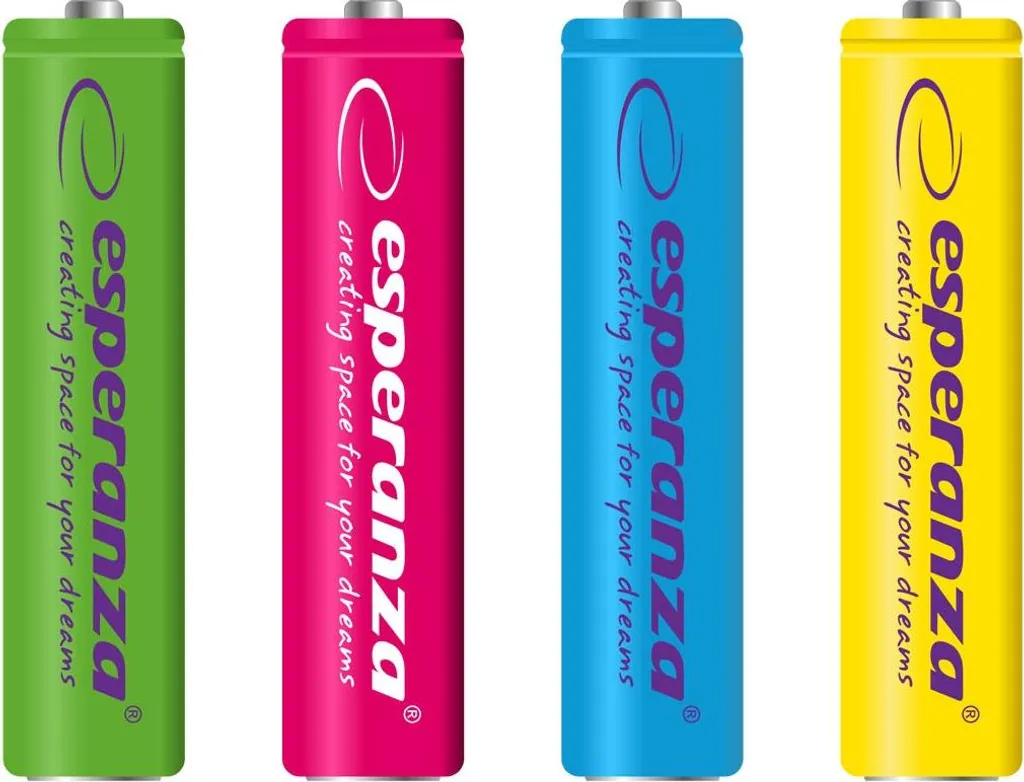 Batterie AAA Ricaricabili Esperanza 1000mAh Ni-Mh 4pz | Pile Ministilo