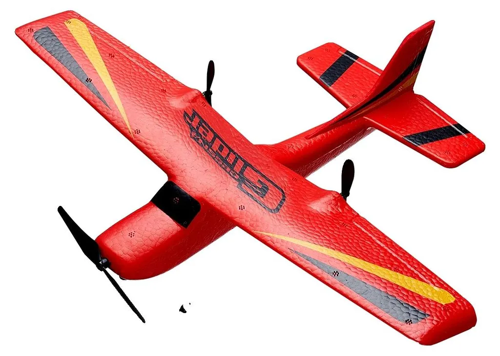 Avion RC stable 2,4 GHz rouge, fini les crashs avec ce modèle durable