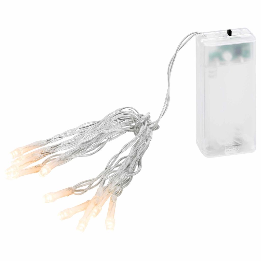 Linder Exclusiv LED Batterie Lichterkette 1,35m Timer Produktbild 