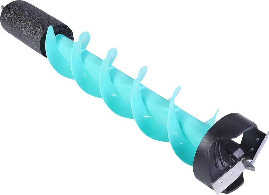 Foret à glace 5 pouces bleu avec pointe de localisation et corps nylon