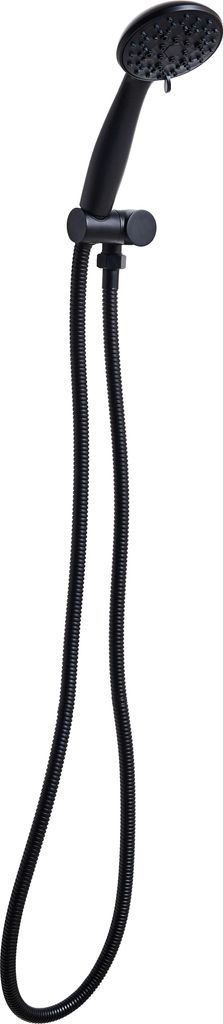 BELIANI Duschkopf mit Brauseschlauch Schwarz Matt ABS Edelstahl 3 Strahlarten Modern Klassisch Handbrause Set für Badezimmer Dusche