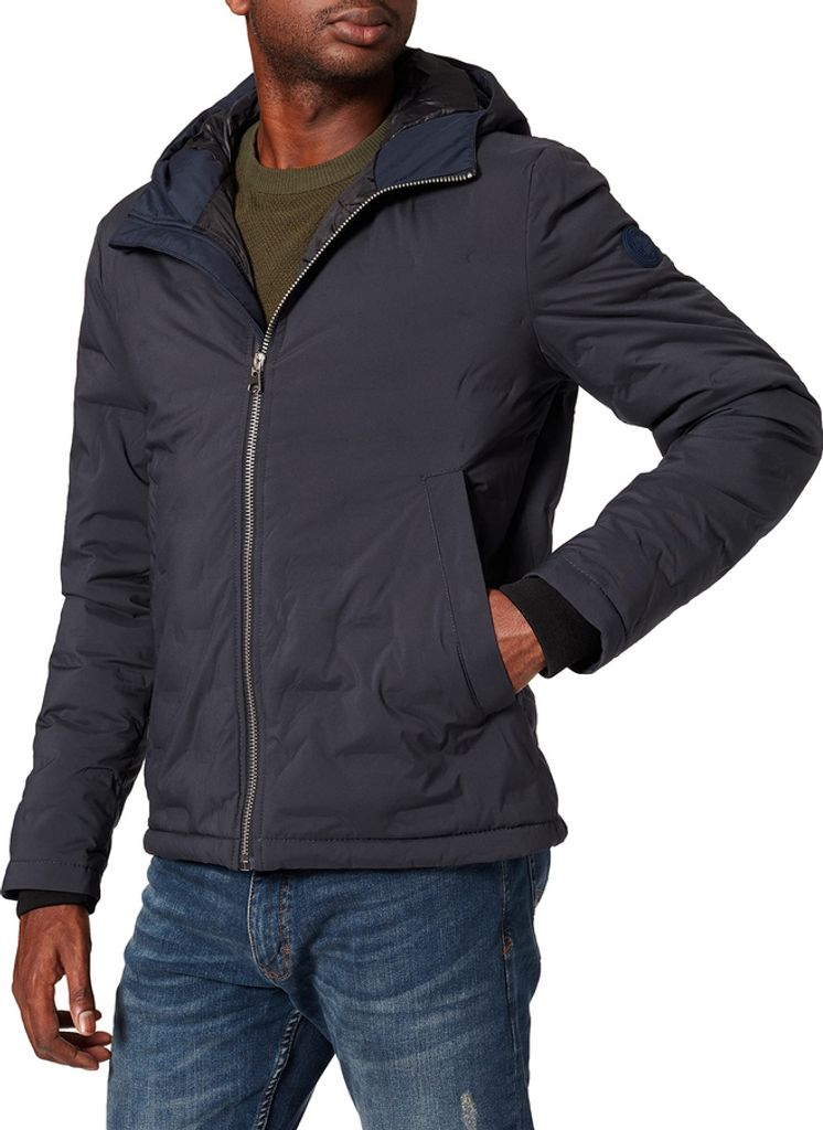 27278 S Oliver, , Herren Winterjacke, wattierter Parka, darkblue, XL