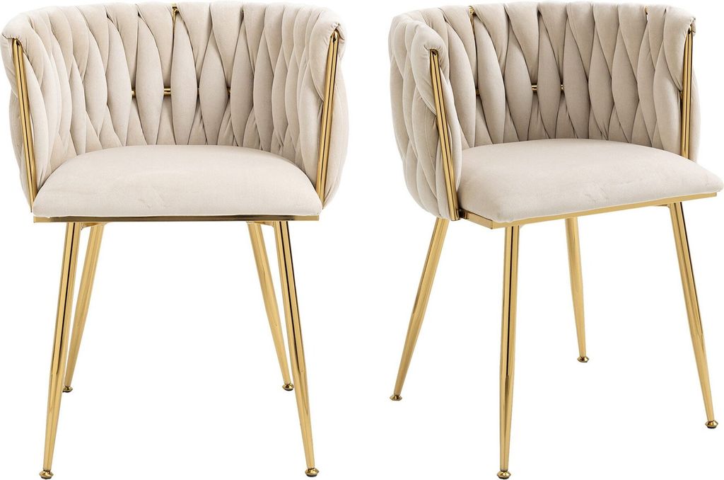 2er/Set Loungesessel Esszimmerstuhl Kuechenstuhl Wohnzimmerstuhl Polsterstuhl fuer Esszimmer Wohnzimmer und Schlafzimmer Buerostuehle Gepolsterte S...