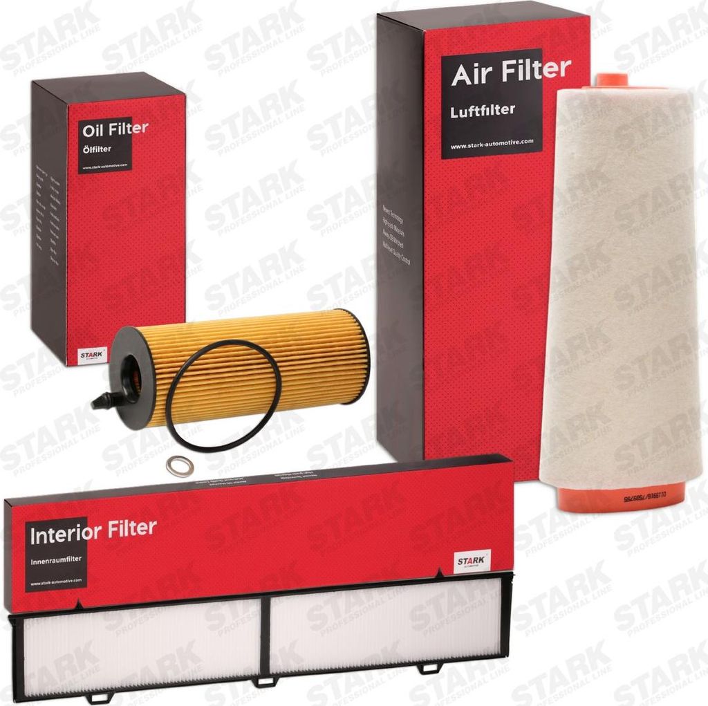 STARK Filterset Inspektionspaket Filtersatz für BMW 3 Touring (E91) 3 Limousine (E90) 1 Schrägheck (E87) X3 (E83) 3 Coupe (E92) 1 Schrägheck (E81)