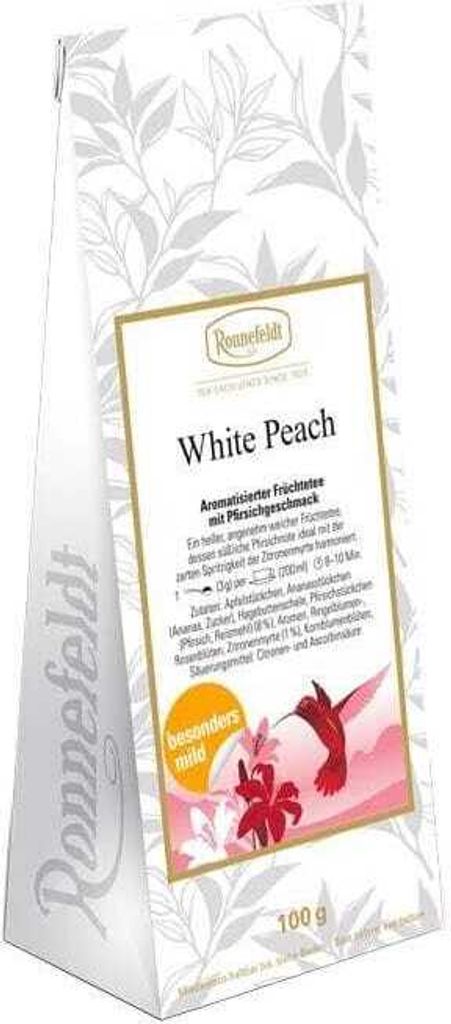 White Peach aromatisierter Früchtetee säurearm 100g