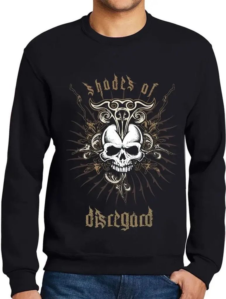 Herren Grafik Sweatshirt mit Aufdruck Schattierungen von Nichtbeachtung – Shades Of Disregard – Öko-Verantwortlich Vintage Jahrgang Langarmshirt