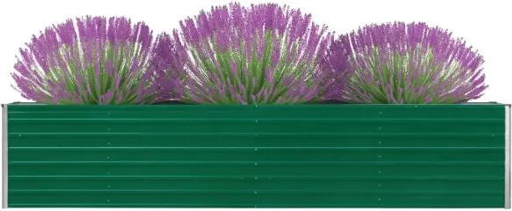 Solution Jardinage Durable : Bac Acier Galvanisé Vert 320x40x45 cm - 12