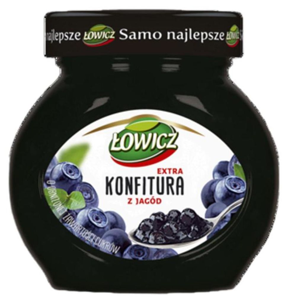 Konfitura Jagodowa Niskosłodzona Obniżona Zawartość Cukru Zdjęcie produktu 
