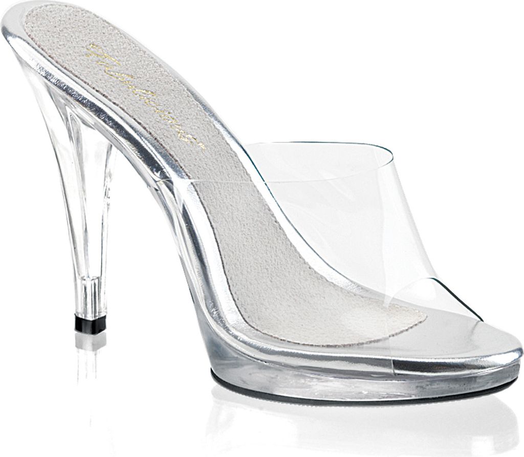 FLAIR-401 Damen Slipper von Fabulicious, Transparent EU 41, US 11