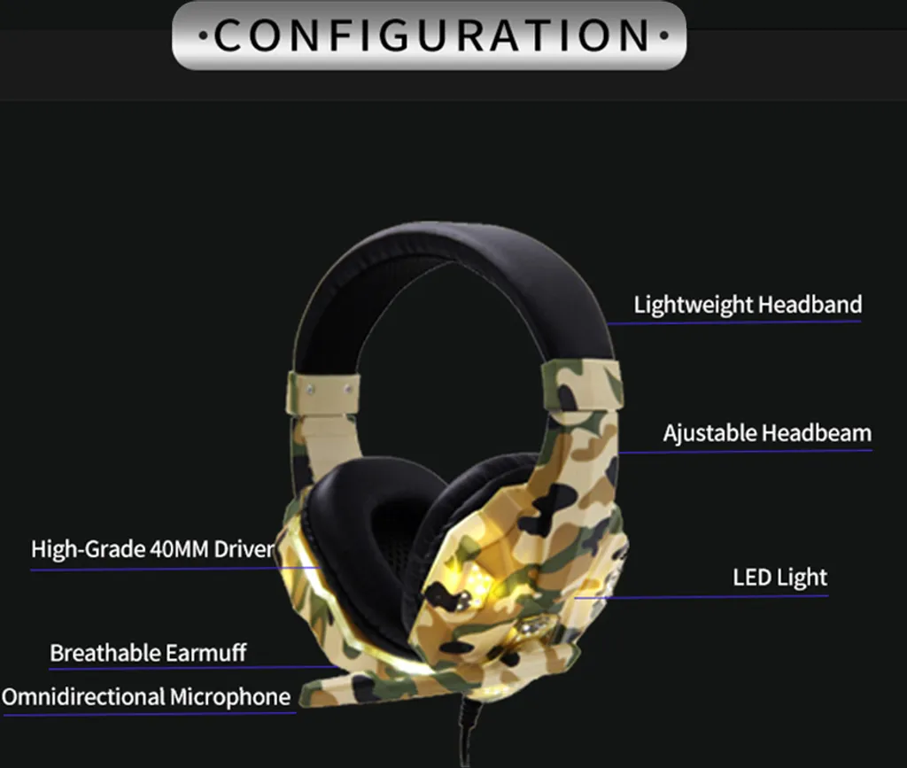 Cuffie Gaming SY830MV con Microfono e LED Blu: Compatibilità Universale - 5