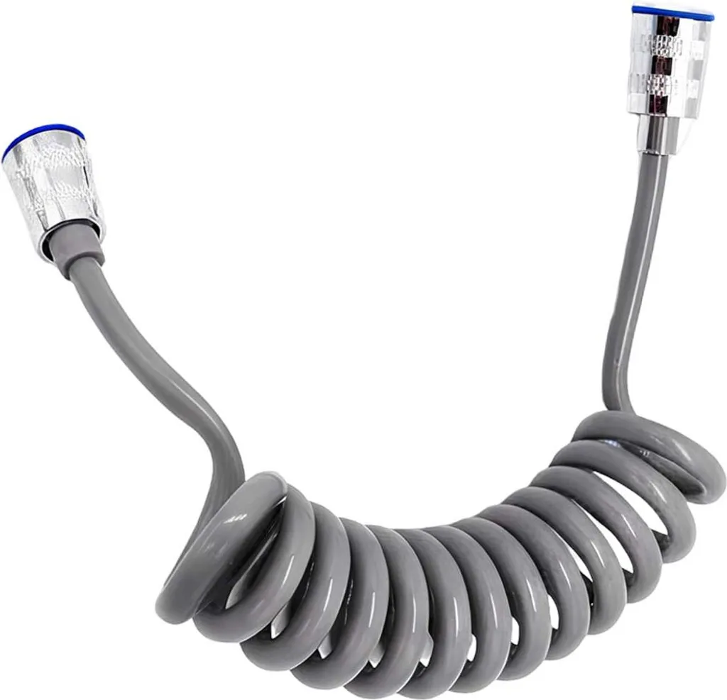 Avizar, tubo flessibile per doccia 1/2 pollice 1,5 m flessibile e resistente, grigio