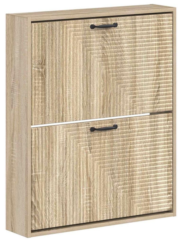 vidaXL Wandmontierter Schuhschrank HAARLEM 71 x 17 x 86 cm Produktbild 