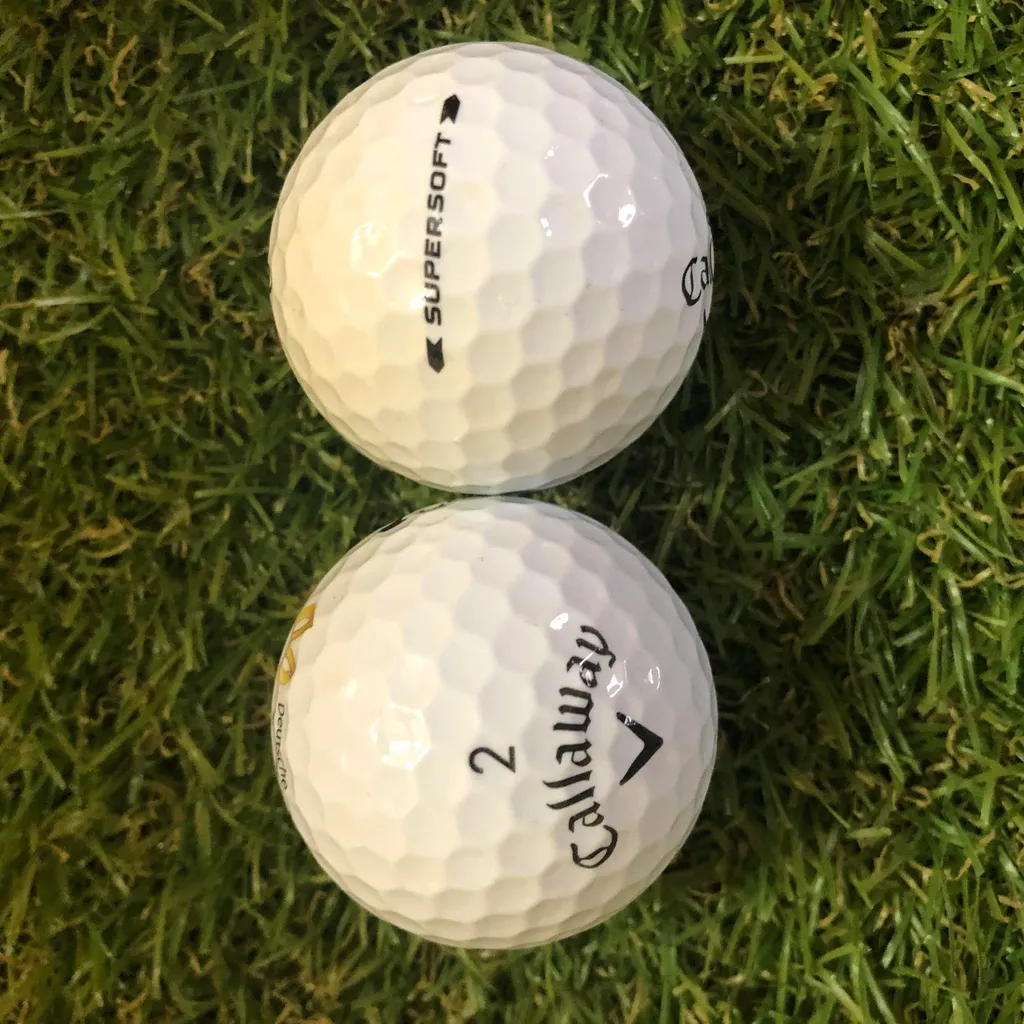 50 Balles de Golf Callaway Supersoft pour Entraînement et Parcours AAA