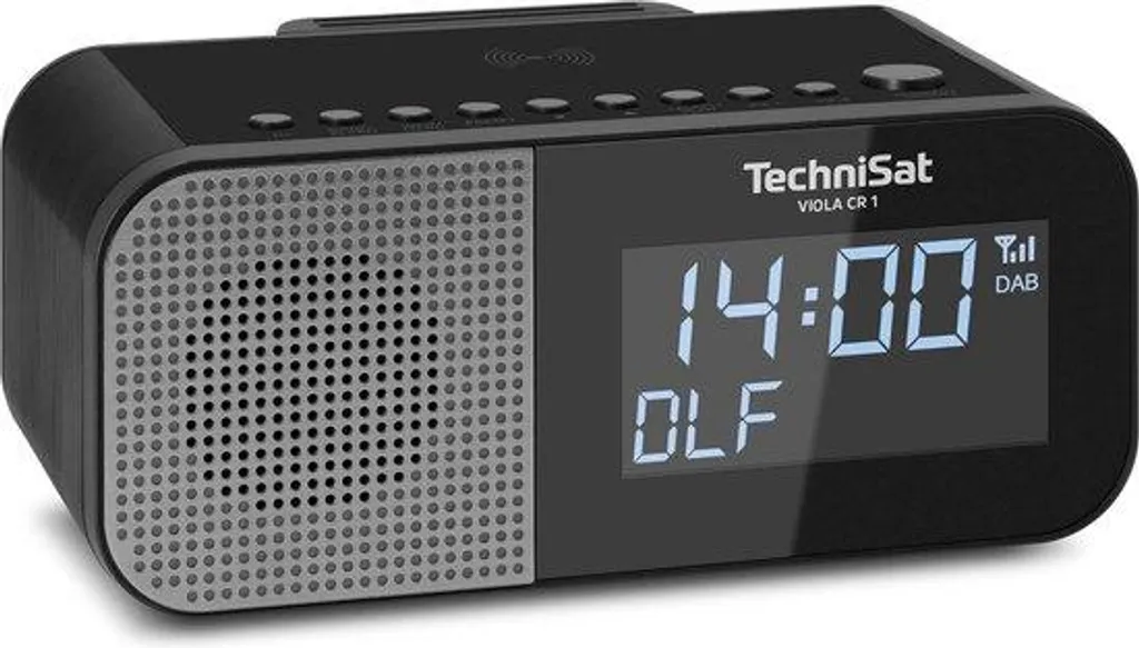 Radio DAB+ Numérique avec Charge USB, Double Alarme et Écran LED Noir