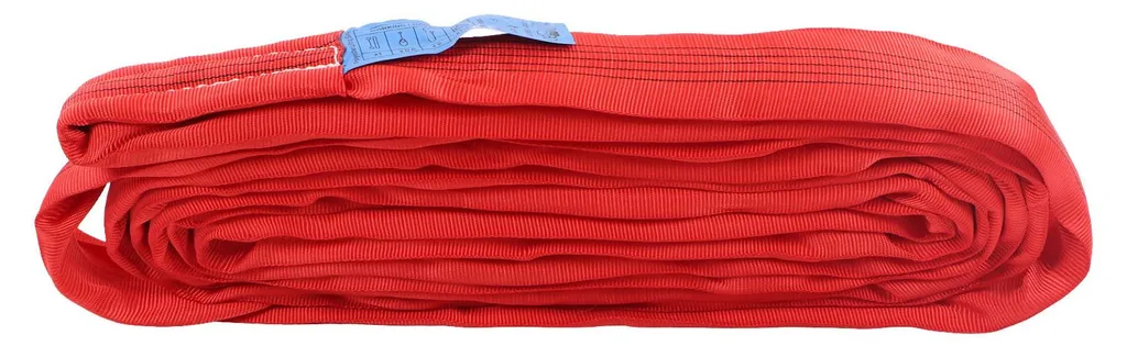 Sangle de levage 5T 4m rouge ultra résistante avec double boucle d’œillets - 7