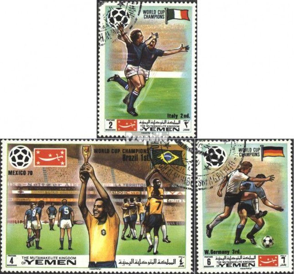 Briefmarken Jemen (Königreich) 1970 Mi 1150A-1152A Produktbild 