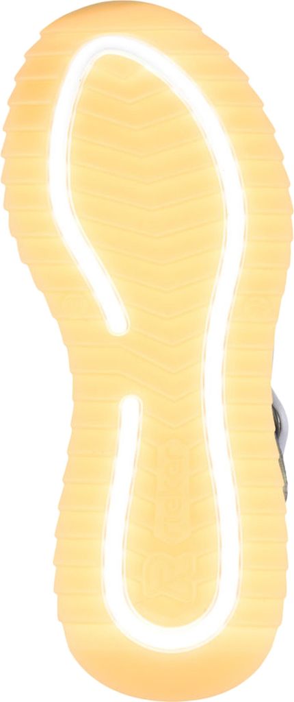 Rieker Damen Sandale aus Leder leicht mit Schnalle und weichem Fußbett W2950, Größe:38 EU, Farbe:Gold