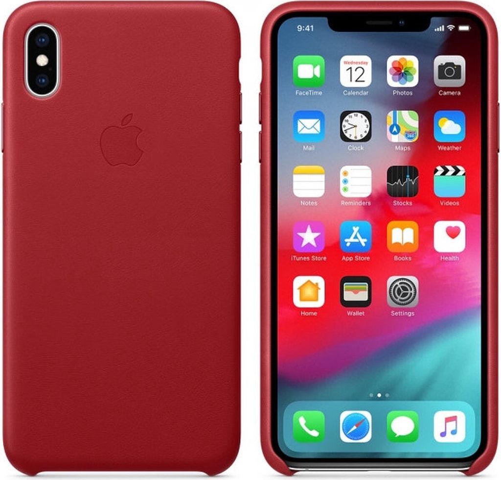 Apple Leder Case fr iPhone XS Max MRWQ2ZM/A rot rot Produktbild 